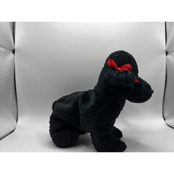 TY Beanie Baby Babies Stuffed Animal Plush Black Poodle GiGi 1998 - Picture 3 of 12